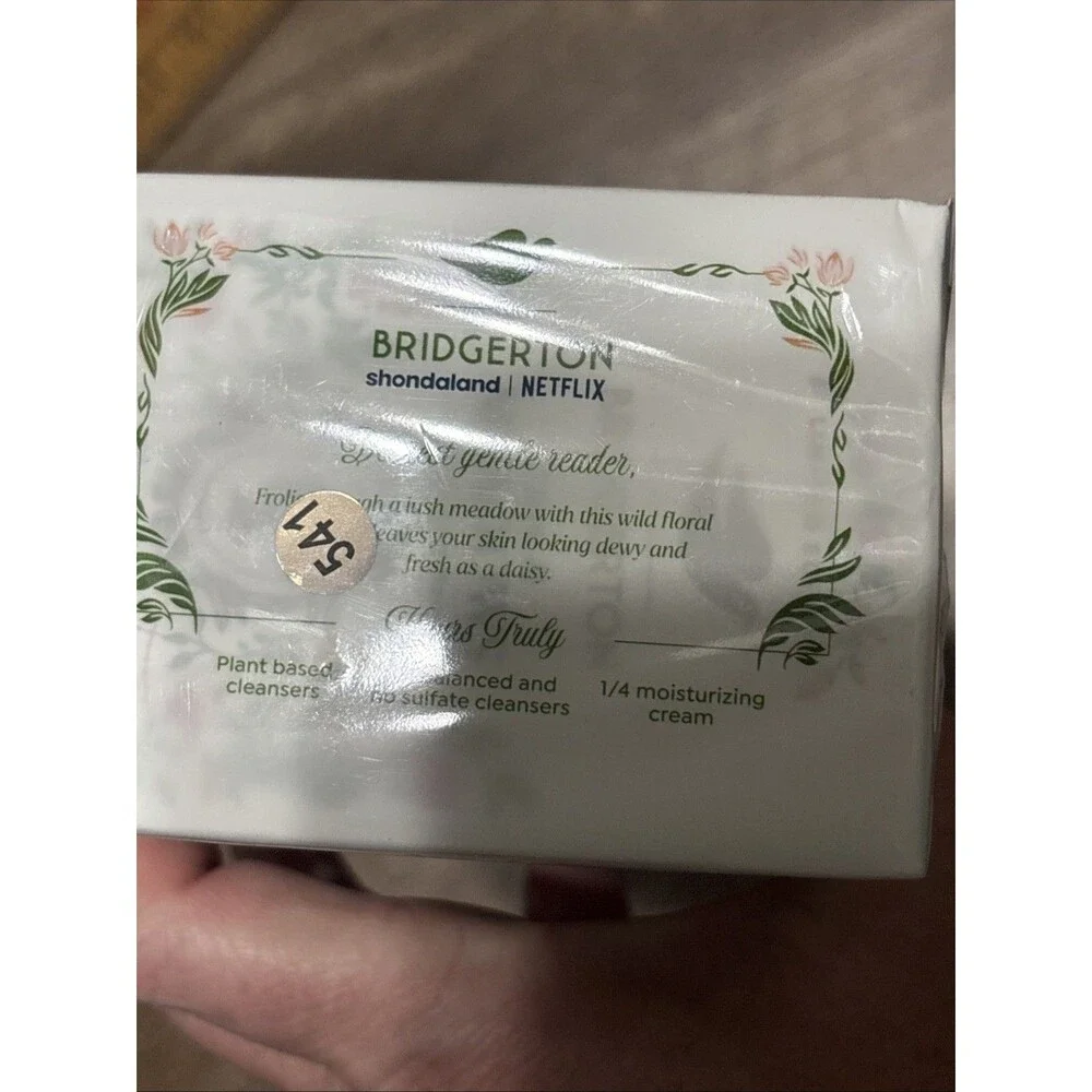 PACK OF 4 Bridgerton LOVE & MEADOWS Soap DOVE BEAUTY BARS Bergamot & Wildflowers